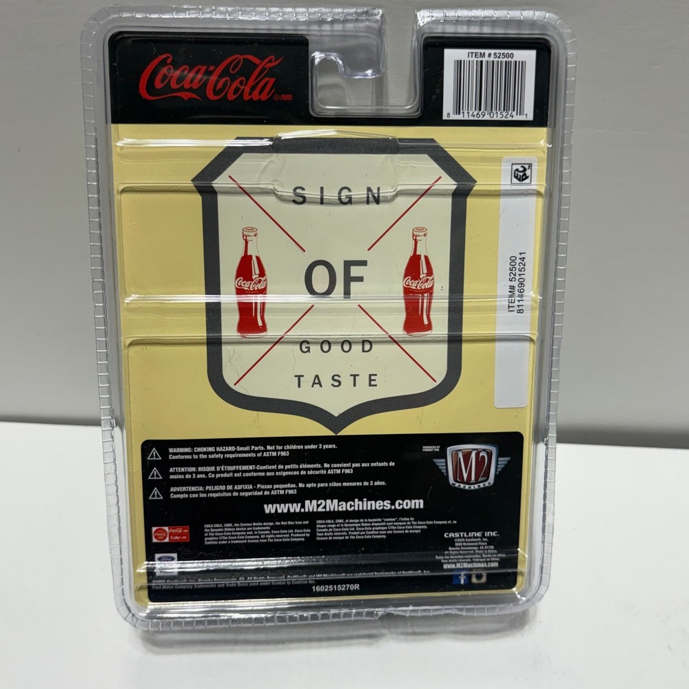 M2 Machines Coca-Cola 1956 Ford F-100 Truck Custom Die-Cast 1:64 Scale 52500